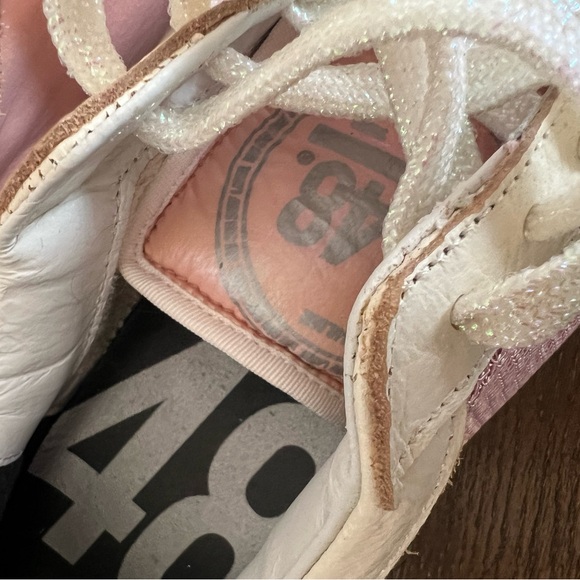 P448 Johnny low top sneakers jolly Polly pink and white -37 - Picture 8 of 11